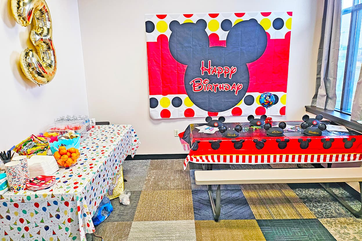 Mickey Mouse birthday celebration