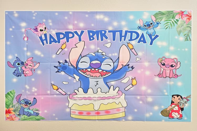 Stitch Birthday Banner